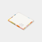 Boho Abstarct Moutain Landscape Pink Blue Orange ポストイット (アングル)