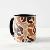 Boho Abstract Flow Mug – Soft Shape Composition マグカップ (正面左)