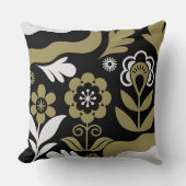 Boho Abstract Flower Art クッション (正面)