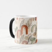 Boho Abstract Pillow & Mug - Terracotta Sage Neutr モーフィングマグカップ (正面左)