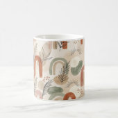 Boho Abstract Pillow & Mug - Terracotta Sage Neutr モーフィングマグカップ (中央)