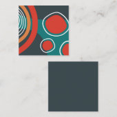 Boho abstract shapes art スクエア名刺 (正面/裏面)