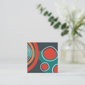 Boho abstract shapes art スクエア名刺 (スタンド正面)
