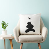 Boho abstract Stone and Sun クッション (椅子)