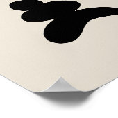 Boho abstract Stone and Sun ポスター (角)