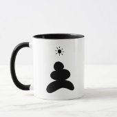 Boho abstract Stone and Sun マグカップ (左)