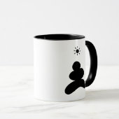 Boho abstract Stone and Sun マグカップ (正面右)