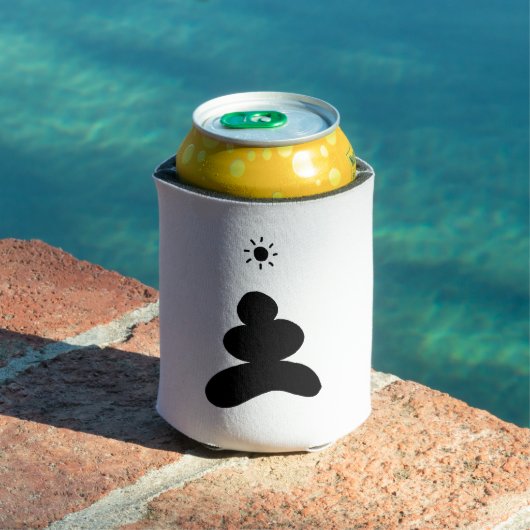 Boho abstract Stone and Sun 缶クーラー (インサイチュ プール)