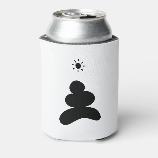 Boho abstract Stone and Sun 缶クーラー (缶裏面)