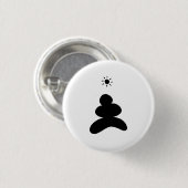 Boho abstract Stone and Sun 缶バッジ (正面&裏面)