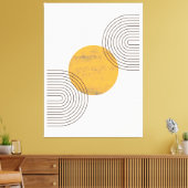 Boho Abstract Wall Art キャンバスプリント (インサイチュ (リビング))