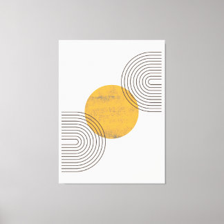 Boho Abstract Wall Art キャンバスプリント