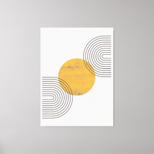 Boho Abstract Wall Art キャンバスプリント (正面)