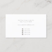 Boho Abstract Watercolor with Gold Accents 名刺 (裏面)