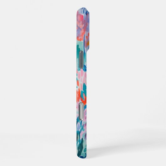 Boho Abstract Wildflower Garden iPhoneケース (右側面)