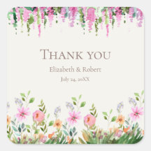 Boho AcaciaとWilflowers 結婚's Thank You