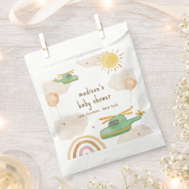 Boho Adventure Helicopter Airplane Baby Shower フェイバーバッグ