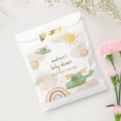Boho Adventure Helicopter Airplane Baby Shower フェイバーバッグ (封をした状態)