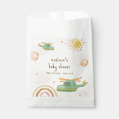 Boho Adventure Helicopter Airplane Baby Shower フェイバーバッグ (正面)
