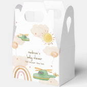 Boho Adventure Helicopter Airplane Baby Shower フェイバーボックス (見開き)