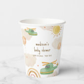 Boho Adventure Helicopter Airplane Baby Shower 紙コップ (裏面)