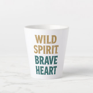 Boho Adventure Wild Spirit Brave Heart カフェラテマグ