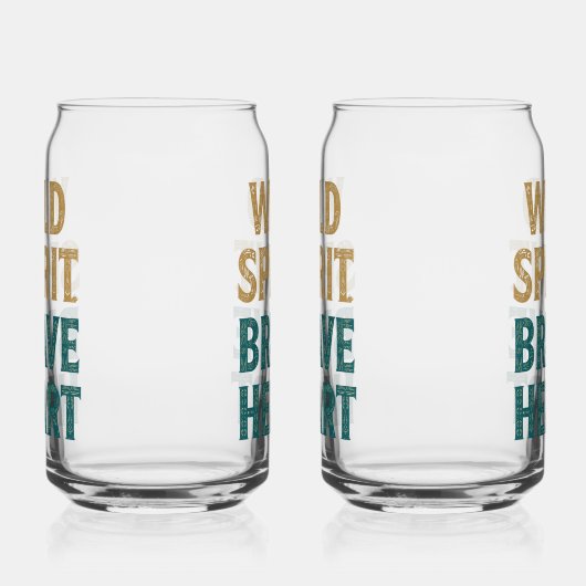 Boho Adventure Wild Spirit Brave Heart ガラス缶 (右)