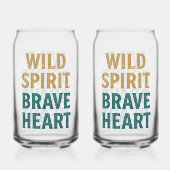 Boho Adventure Wild Spirit Brave Heart ガラス缶 (裏面)