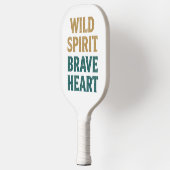Boho Adventure Wild Spirit Brave Heart ピックルボールラケット (左)