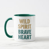 Boho Adventure Wild Spirit Brave Heart マグカップ (左)