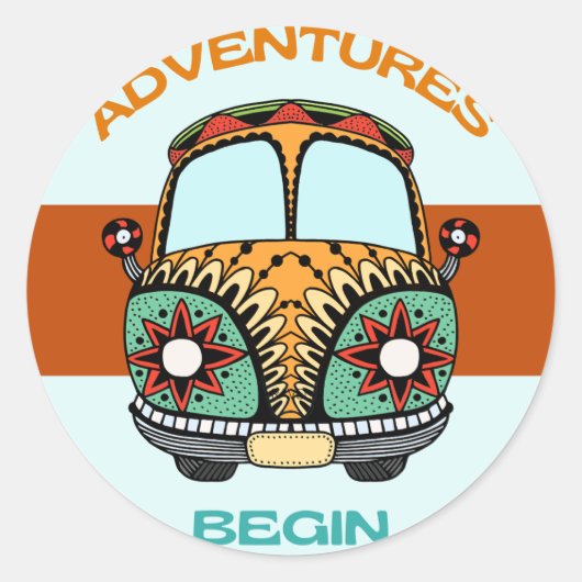 BOHO ADVENTURESでハネムーンが始まる ラウンドシール (正面)