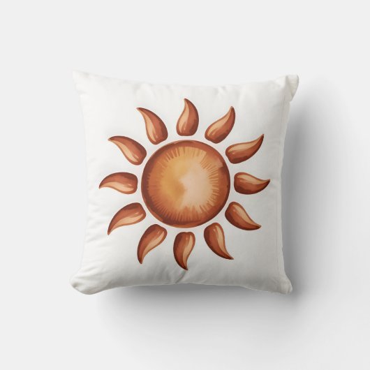 Boho Aesthetic Rainbow Party クッション (正面)