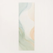 Boho Alcohol Ink Mindful Calming Minimalist ヨガマット (裏面)