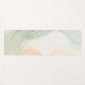 Boho Alcohol Ink Mindful Calming Minimalist ヨガマット (正面(横))