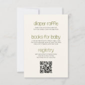 Boho All in One Oh Boy Daudios Baby Shower 招待状 (裏面)