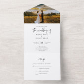 Boho All in One Wedding Invite オールインワン招待状 (内側)