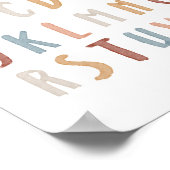 Boho Alphabetランドスケープポスター ポスター (角)