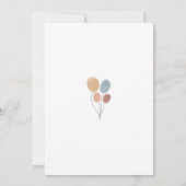 Boho animal wild one birthday招待状 招待状 (裏面)