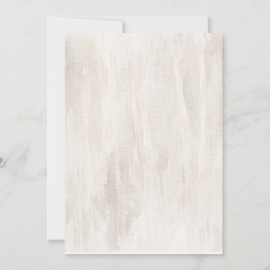 Boho antlerはブライダルシャワーの招待を吸う 招待状 (裏面)