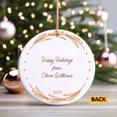 Boho Apple先生カスタムの感謝への贈り物 セラミックオーナメント