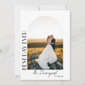 Boho Archさんの結婚写真ありがとう サンキューカード (正面)