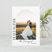 Boho Archさんの結婚写真ありがとう サンキューカード (スタンド正面)