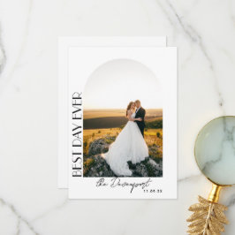 Boho Archさんの結婚写真ありがとう サンキューカード