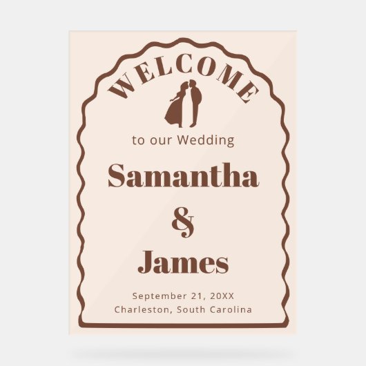 Boho Archへようこそ アクリルサイン (正面)