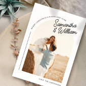 Boho Archフォトクリスモダンマミニマルスカード シーズンカード