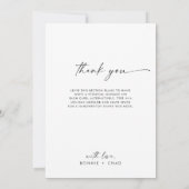 Boho ArchモダンとBright Thank You シーズンカード (裏面)