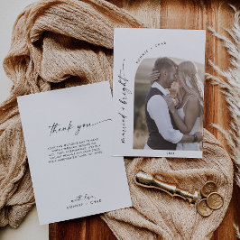 Boho ArchモダンとBright Thank You シーズンカード