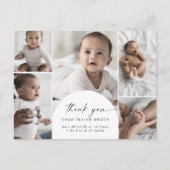 Boho Archモダン写真ありが数々のとうございます誕生 案内ポストカード (正面)