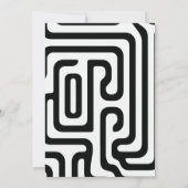 Boho Archモダン写真卒業発表 案内状 (裏面)