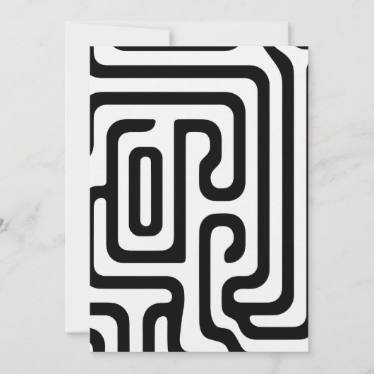 Boho Archモダン写真卒業発表 案内状 (裏面)